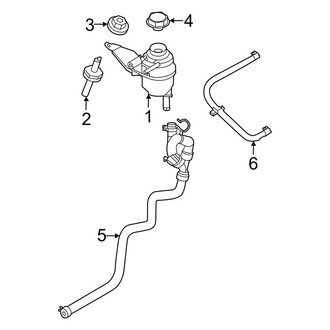 Ford OE - Cooling - Coolant Reservoir (Auxiliary), (5.2L)