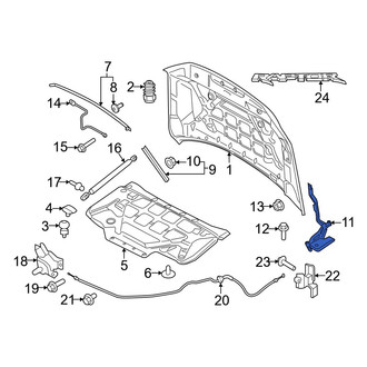 Ford OE - Front Left Hood Hinge