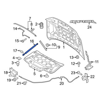 Ford OE - Front Hood Lift Support