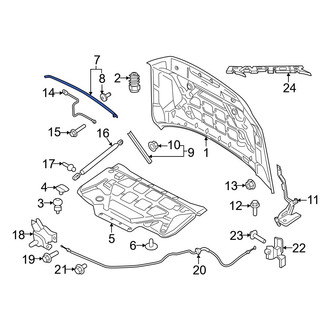 Ford OE - Front Center Hood Seal