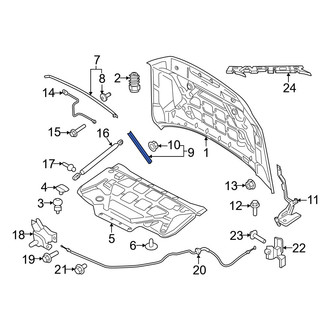 Ford OE - Front Outer Hood Seal