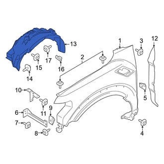 Ford OE - Front Right Fender Splash Shield