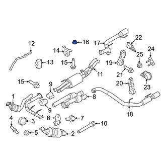 Ford OE - Exhaust System Hanger Nut