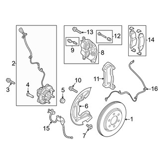 Ford OE - Front Suspension - Brake Components (Raptor)