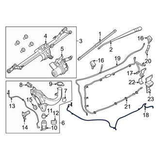 Ford OE - Front Windshield Washer Hose