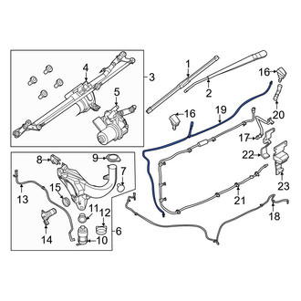 Ford OE - Front Windshield Washer Hose