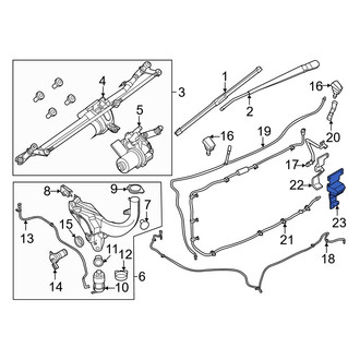 Ford OE - Outer Windshield Washer Hose Bracket