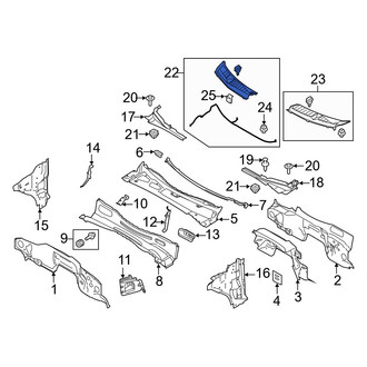 Ford OE - Front Right Cowl Cover