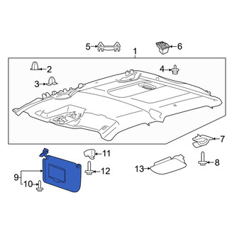 Ford OE - Left Sun Visor