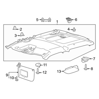 Ford OE - Cab - Interior Trim (Headliner & Visors), (Raptor)