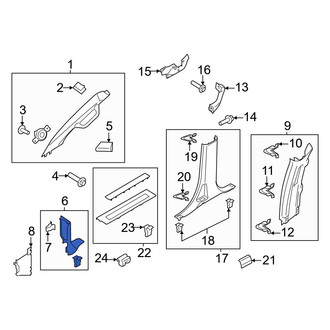 Ford OE - Right Kick Panel Trim