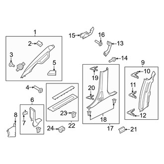 Ford OE - Cab - Interior Trim (Side Trim), (Raptor)