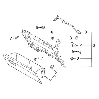 Ford OE - Instrument Panel - Glove Box (Lower), (Raptor)