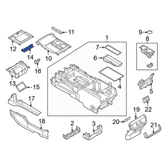 Ford OE - Front Console Mat