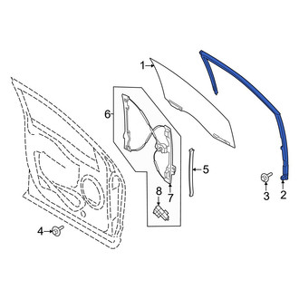Ford OE - Front Left Window Channel