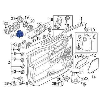 Ford OE - Front Left Door Window Switch