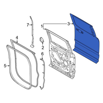 Ford OE - Rear Left Outer Door Outer Panel