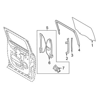 Ford OE - Rear Door - Glass & Hardware (Raptor)