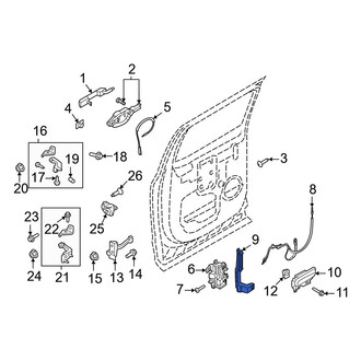 Ford OE - Left Door Latch Bracket