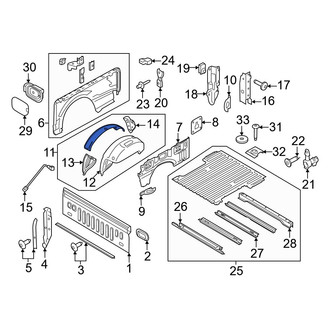 Ford OE - Rear Left Wheel Housing Side Panel