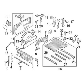 Ford OE - Pick Up Box - Front & Side Panels (Raptor)