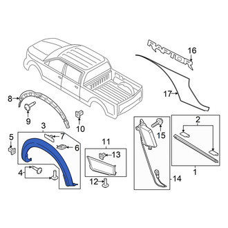 Ford OE - Rear Left Fender Flare
