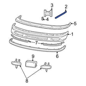 Ford OE - Rear Left Bumper Face Bar Bracket