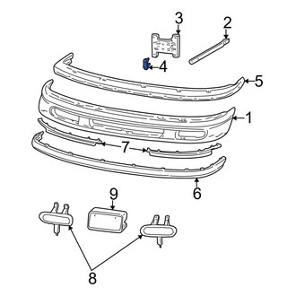 Ford OE - Bumper Impact Bar Bracket