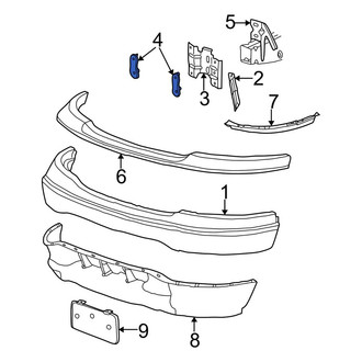 Ford OE - Bumper Impact Bar Bracket