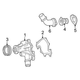 Ford OE - Cooling - Water Pump (4.2L)