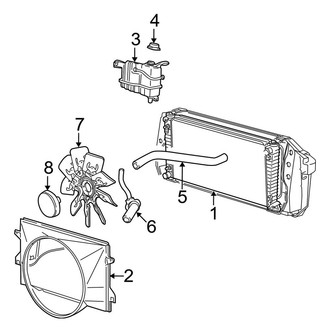 Ford OE - Cooling - Radiator & Components (Base / Lariat / XL / XLT 5.4L)