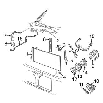 Ford OE - Air Conditioner & Heater - Condenser, Compressor & Lines (XL / XLT 5.4L)