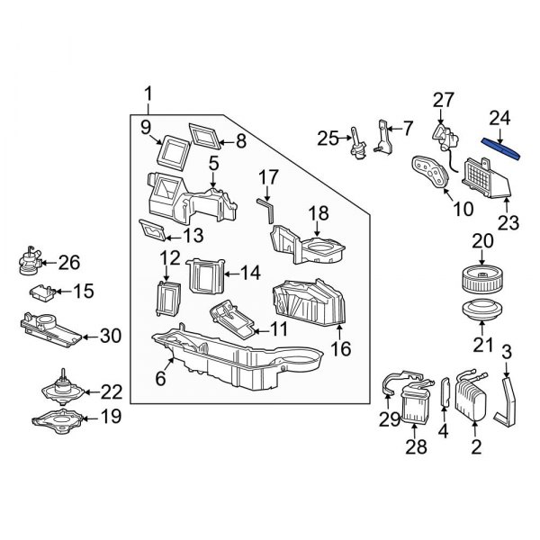 Instrument Panel Air Duct Seal