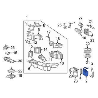 Ford OE - A/C Evaporator Core