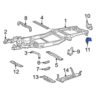 Ford OE - Front Left Bumper Face Bar Bracket
