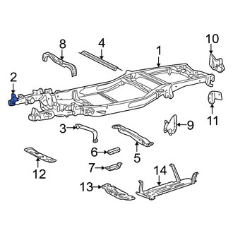 Ford OE - Front Left Bumper Face Bar Bracket