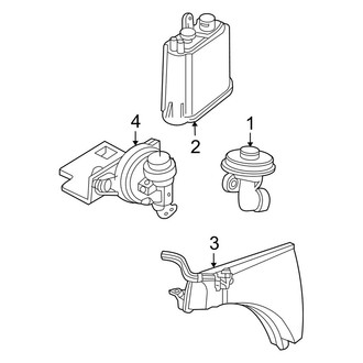 Ford OE - Emission System - Emission Components (Base / Lariat / XL / XLT)