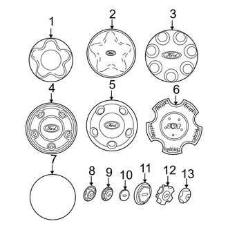 Ford OE - Wheels - Covers & Trim