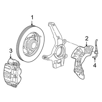 Ford OE - Front Suspension - Brake Components (4WD)