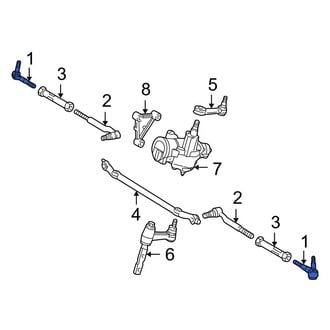 Ford OE - Right Inner Steering Tie Rod End