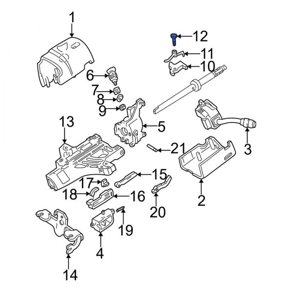 Steering Column Lock Guide Pin