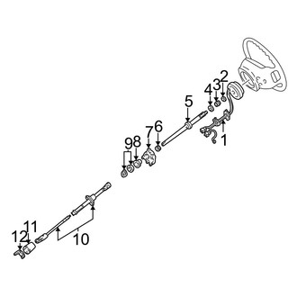Ford OE - Steering Column - Shaft & Internal Components (W/O Tilt Wheel)