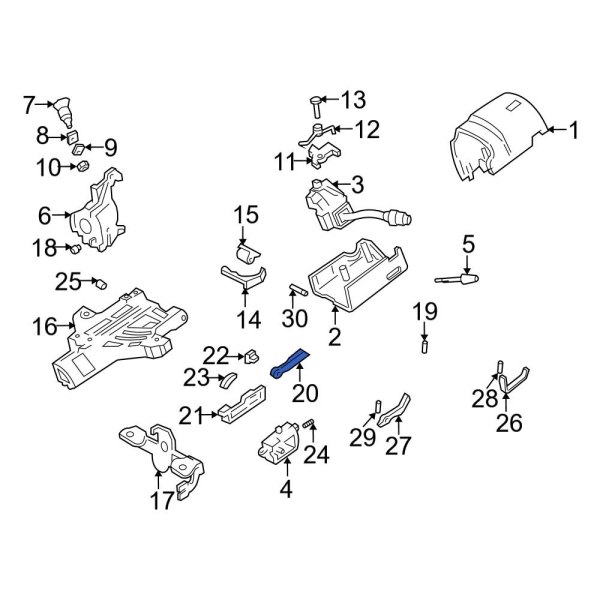 Ford OE F2DZ3E723A Ignition Switch Actuator