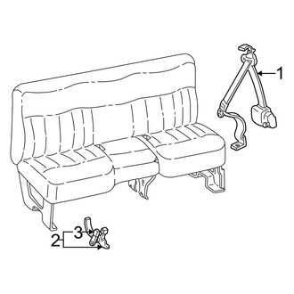 Ford OE - Restraint Systems - Rear Seat Belts