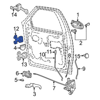 Ford OE - Front Left Upper Door Hinge