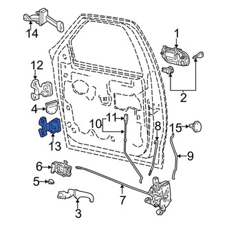Ford OE - Front Left Lower Door Hinge