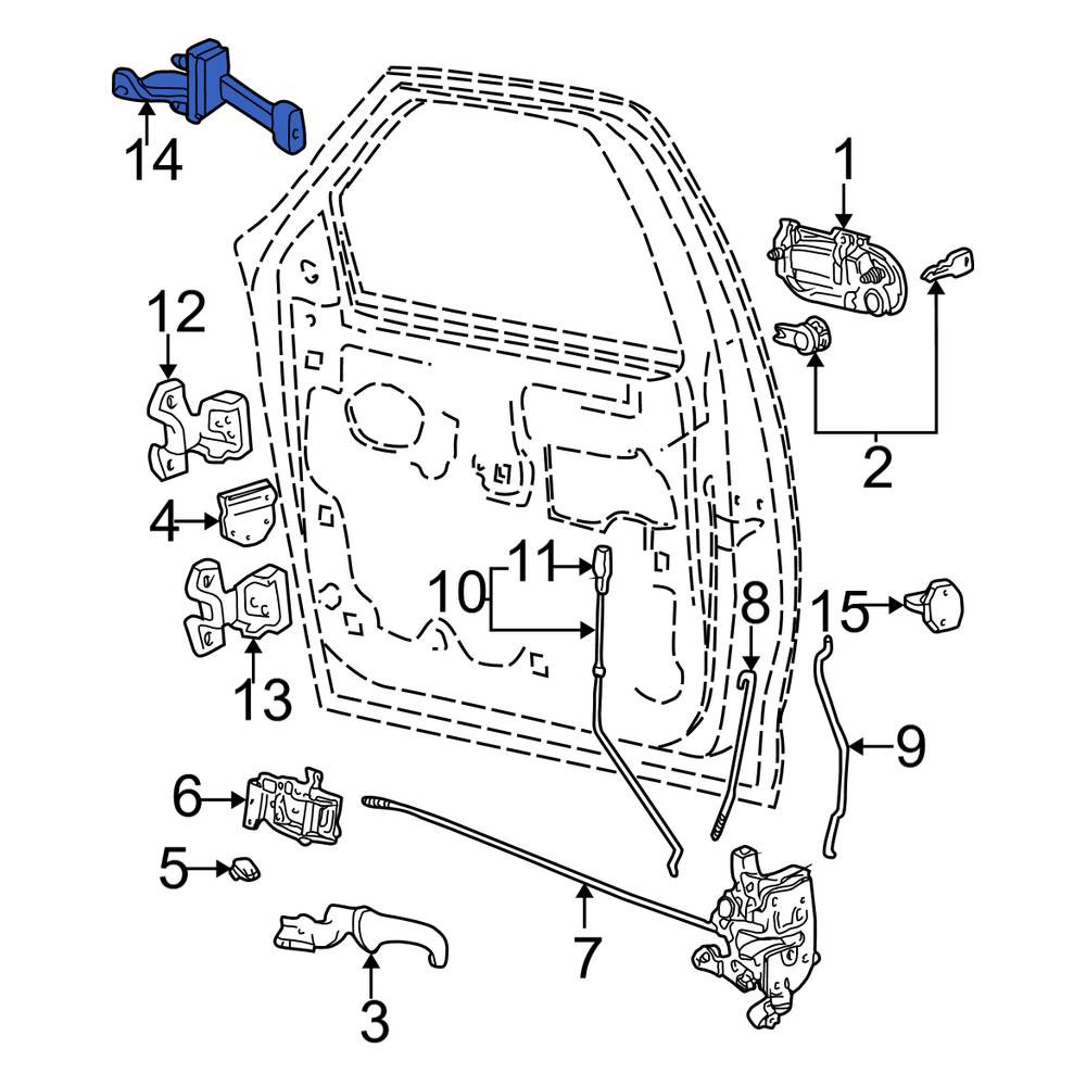 Ford OE 6L3Z1522886A - Front Door Check