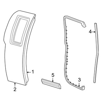 Ford OE - Rear Door - Exterior Trim (King Ranch SuperCrew)