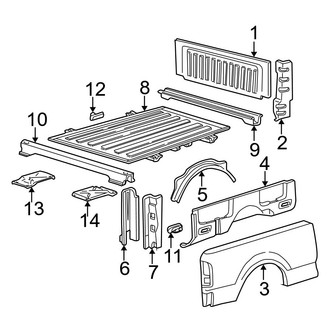 Ford OE - Pick Up Box - Front & Side Panels