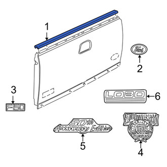 Ford OE - Rear Tailgate Molding